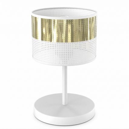 Stolová lampa LUX 1xE27/15W/230V biela/zlatá