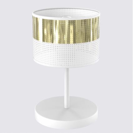 Stolová lampa LUX 1xE27/15W/230V biela/zlatá