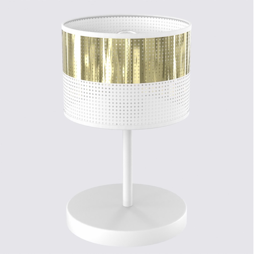 Stolová lampa LUX 1xE27/15W/230V biela/zlatá