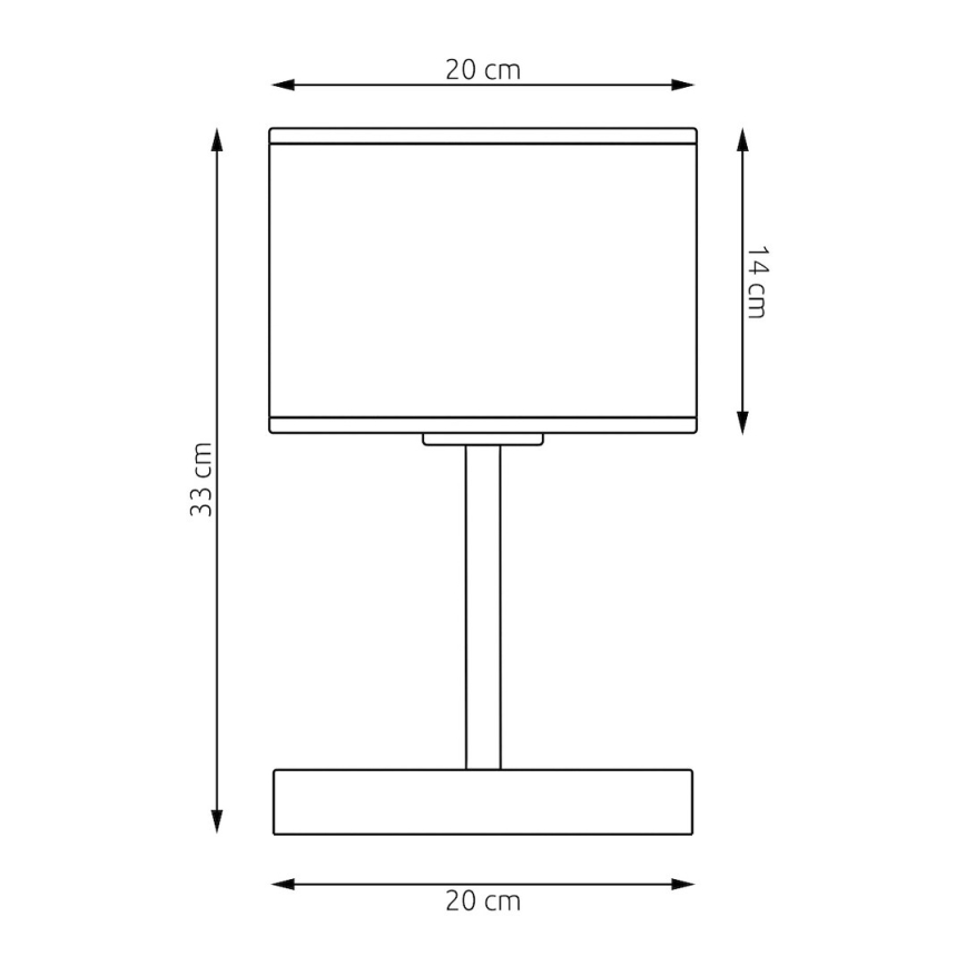 Stolová lampa LUX 1xE27/15W/230V biela/zlatá