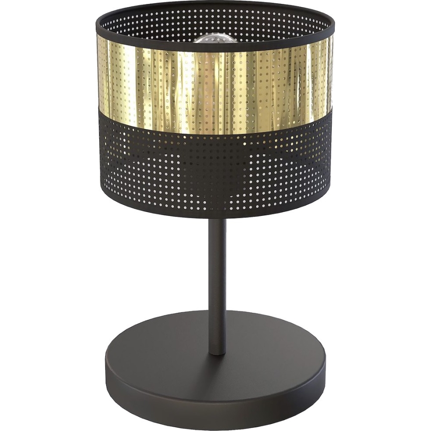 Stolová lampa LUX 1xE27/15W/230V čierna/zlatá