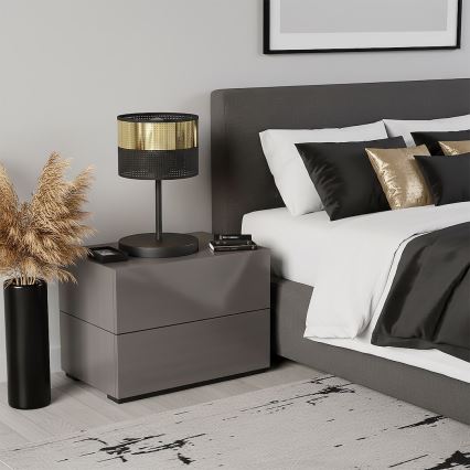 Stolová lampa LUX 1xE27/15W/230V čierna/zlatá