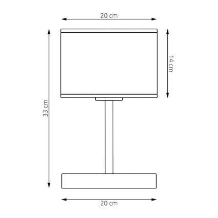 Stolová lampa LUX 1xE27/15W/230V čierna/zlatá