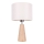 Stolová lampa MERCEDES 1xE27/40W/230V priemer 43 cm krémová/dub