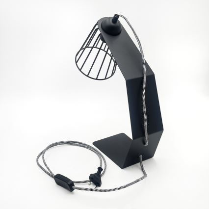 Stolová lampa NANDO 1xE27/15W/230V čierna