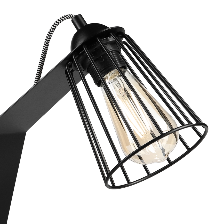 Stolová lampa NANDO 1xE27/15W/230V čierna