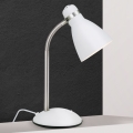 Stolová lampa SCHOOL 1xE27/40W/230V biela/matný chróm