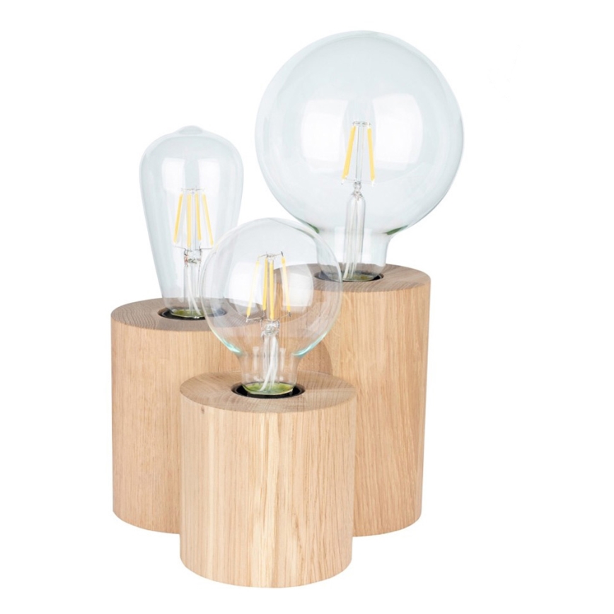 Stolová lampa VINCENT 3xE27/15W/230V dub
