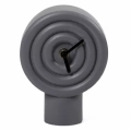 Stolové keramické hodiny 16 cm 1xAA sivé