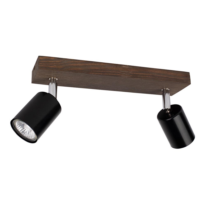 Stropné bodové svietidlo MANARA 2xGU10/5W/230V borovica