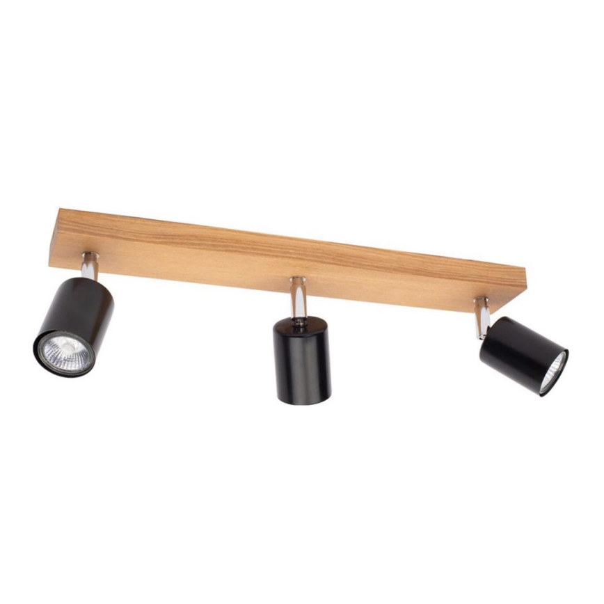 Stropné bodové svietidlo MANARA  3xGU10/5W/230V borovica
