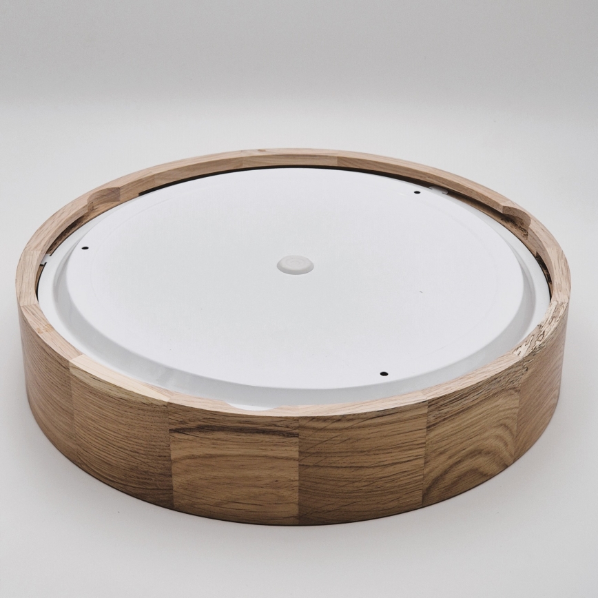 Stropné kúpeľňové svietidlo OAK 3xE27/15W/230V dub ø 37 cm IP54 - FSC certifikované