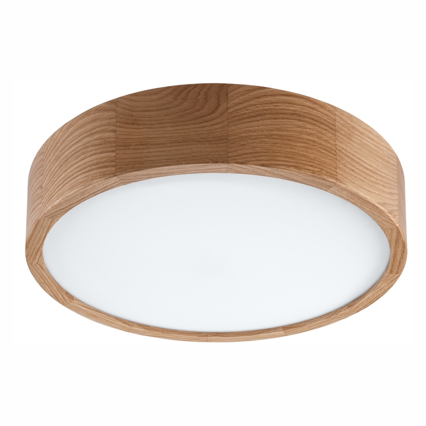 Stropné kúpeľňové svietidlo OAK 3xE27/15W/230V dub ø 37 cm IP54 - FSC certifikované