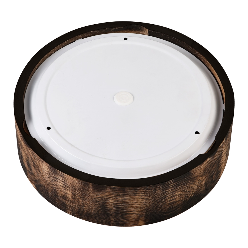 Kúpeľňové stropné svietidlo OAK SMOKY 2xE27/15W/230V IP54 ? 27,5 cm dub/tmavohnedá