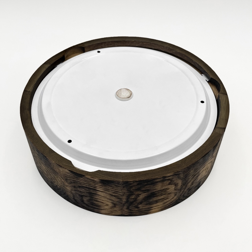 Kúpeľňové stropné svietidlo OAK SMOKY 2xE27/15W/230V IP54 ? 27,5 cm dub/tmavohnedá