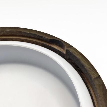Kúpeľňové stropné svietidlo OAK SMOKY 2xE27/15W/230V IP54 ? 27,5 cm dub/tmavohnedá