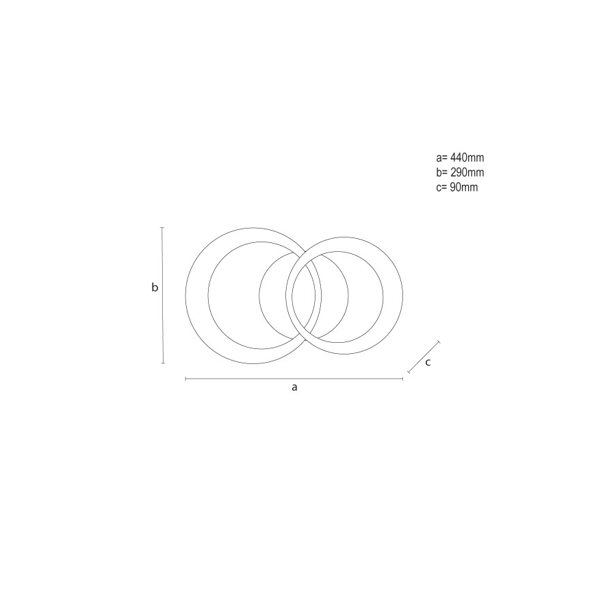 Stropné stmievateľné LED svietidlo LED/35W/230V 3000-6500K + diaľkové ovládanie