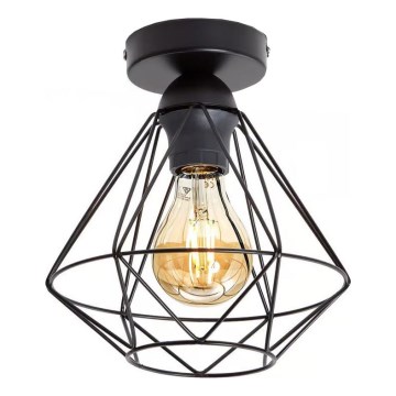 Stropné svietidlo 1xE27/40W/230V čierne