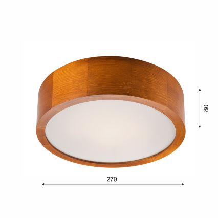 Stropné svietidlo 1xE27/60W/230V borovica