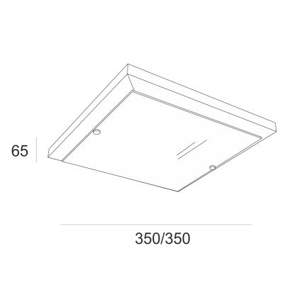 Stropné svietidlo 2xE27/60W/230V borovica - FSC certifikované