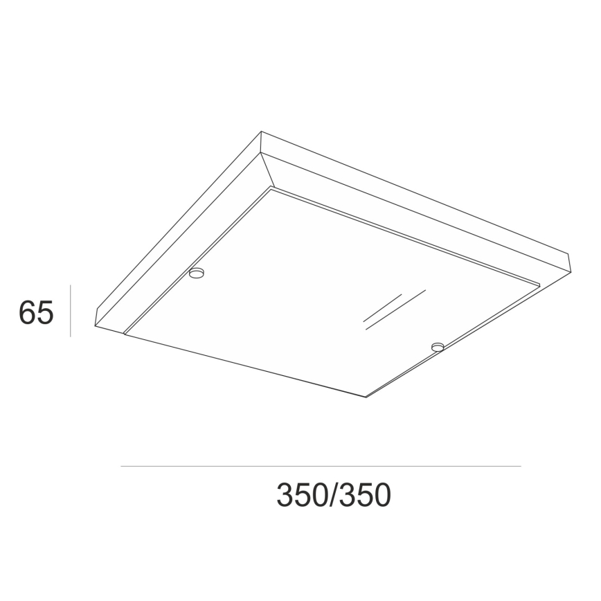 Stropné svietidlo 2xE27/60W/230V buk - FSC certifikované
