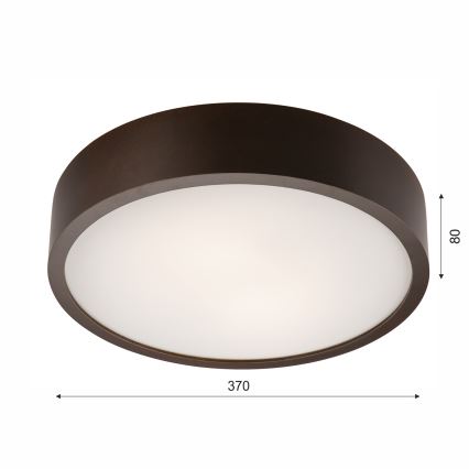 Stropné svietidlo 2xE27/60W/230V borovica
