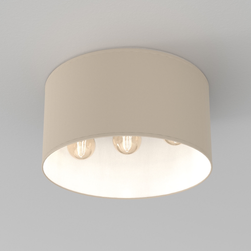 Stropné svietidlo ARDEN 3xE27/15W/230V pr. 40 cm béžové