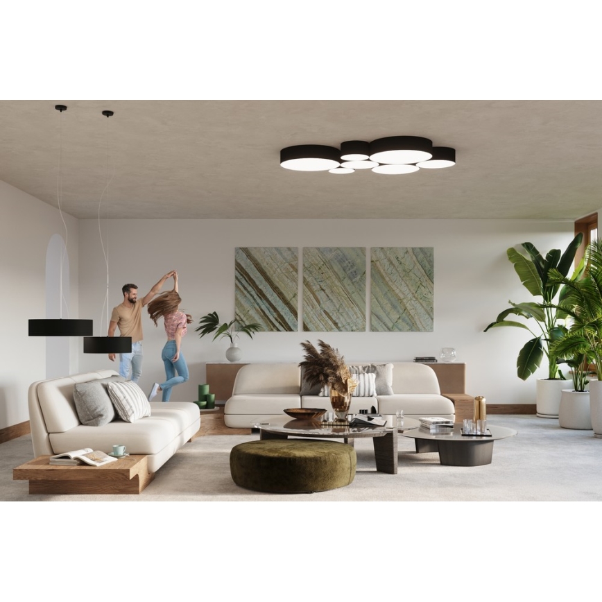 Sollux SL.0121 - Stropné svietidlo ARENA 35 2xE27/60W/230V čierna