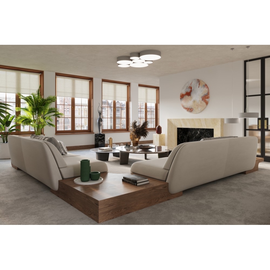 Sollux SL.0125 - Stropné svietidlo ARENA 45 3xE27/60W/230V šedá