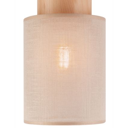 Stropné svietidlo ARI 1xE27/60W/230V pr. 16 cm béžová buk