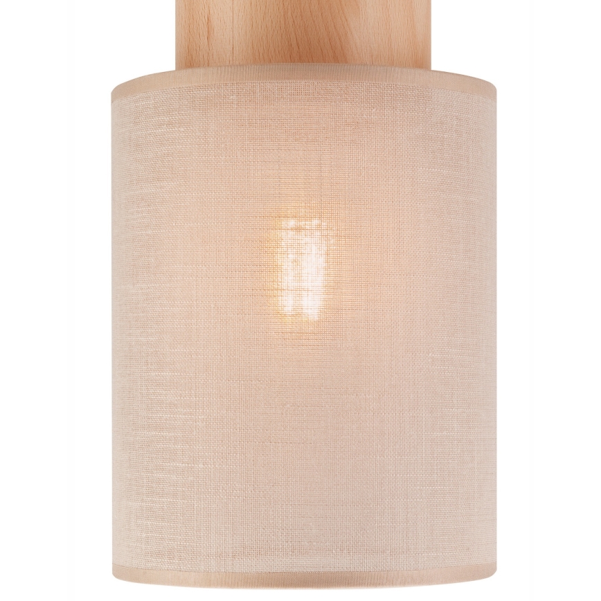 Stropné svietidlo ARI 1xE27/60W/230V pr. 16 cm béžová buk