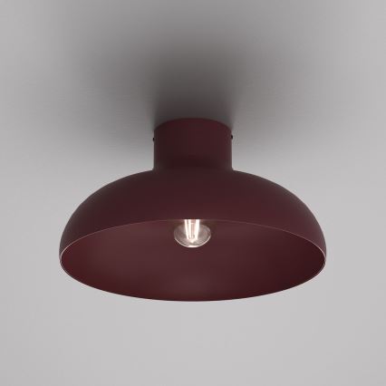 Stropné svietidlo BASCA 1xE27/15W/230V Ø 40 cm bordové