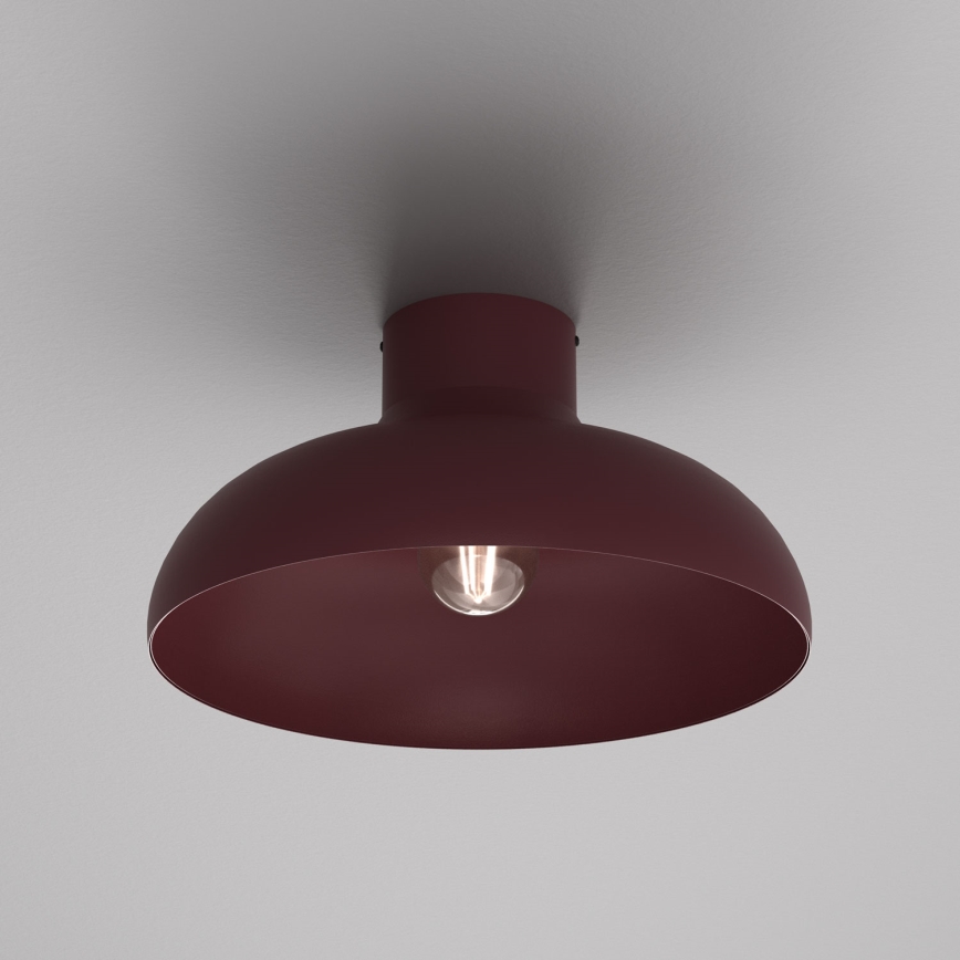Stropné svietidlo BASCA 1xE27/15W/230V Ø 40 cm bordové