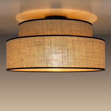 Stropné svietidlo BOHO 1xE27/60W/230V pr. 40 cm béžová