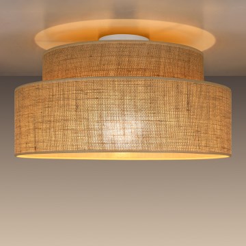 Stropné svietidlo BOHO 1xE27/60W/230V pr. 40 cm béžová