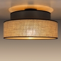 Stropné svietidlo BOHO 1xE27/60W/230V pr. 40 cm hnedá/béžová