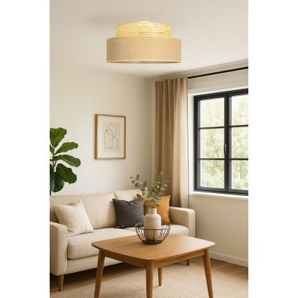 Stropné svietidlo BOHO 1xE27/60W/230V ratan
