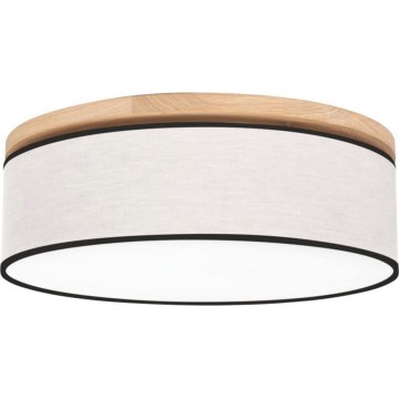 Stropné svietidlo BOHO 3xE27/25W/230V, priemer 48 cm, dub