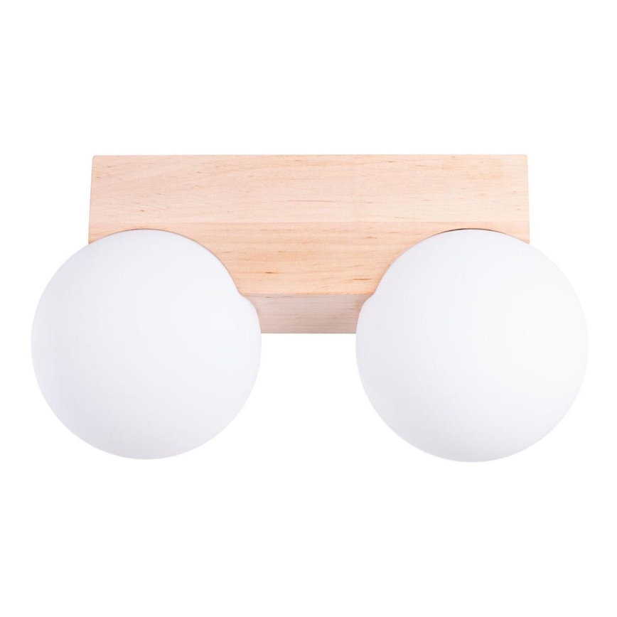 Stropné svietidlo BULBO 2xG9/8W/230V buk/biela