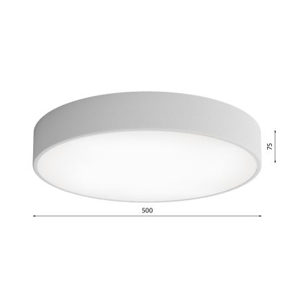 Stropné svietidlo CLEO 4xE27/24W/230V pr. 50 cm šedá