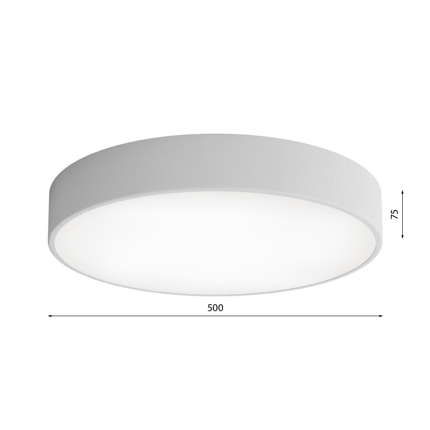 Stropné svietidlo CLEO 4xE27/24W/230V pr. 50 cm šedá