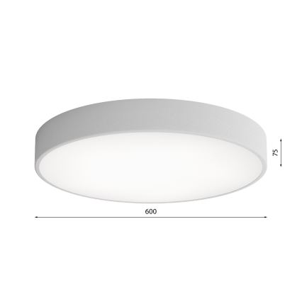 Stropné svietidlo CLEO 5xE27/24W/230V pr. 60 cm šedá