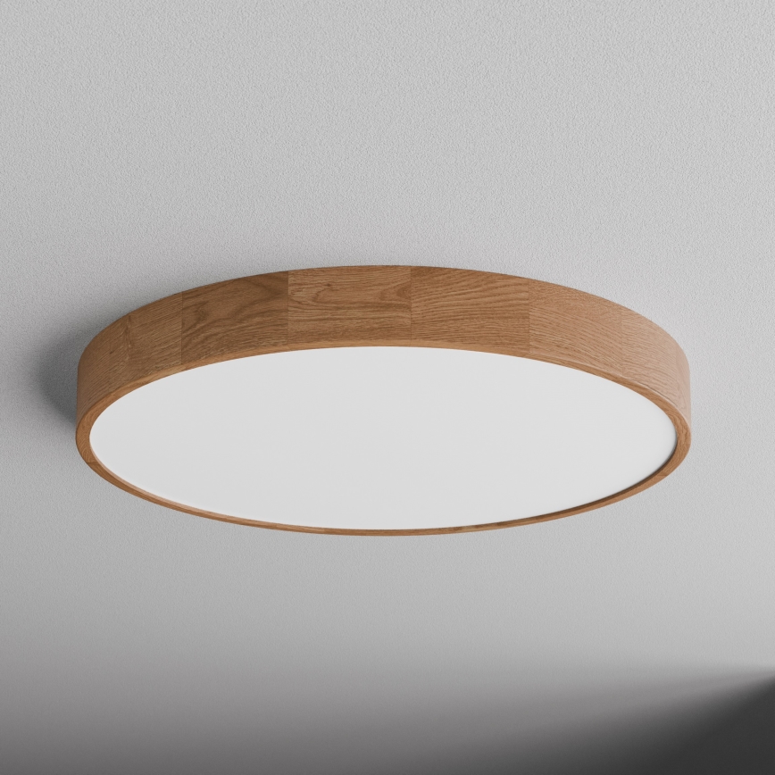 Stropné svietidlo CLEO 6xE27/24W/230V priemer 80 cm dub