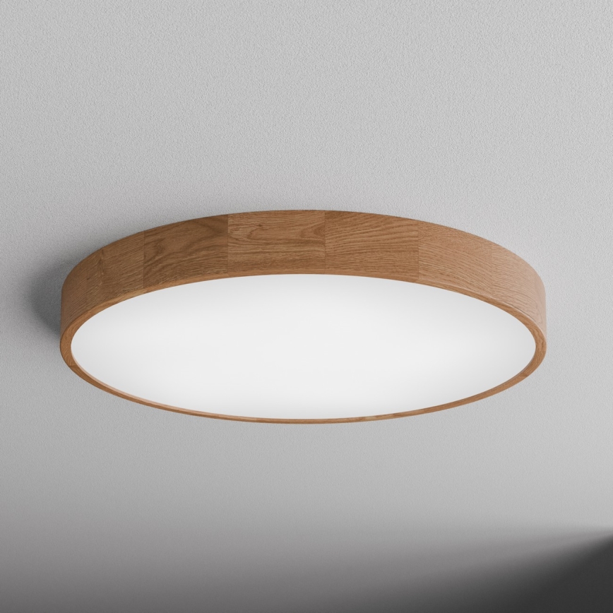 Stropné svietidlo CLEO 6xE27/24W/230V priemer 80 cm dub