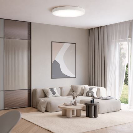 Stropné svietidlo so senzorom pohybu a súmraku CLEO 5xE27/24W/230V pr. 60 cm biele