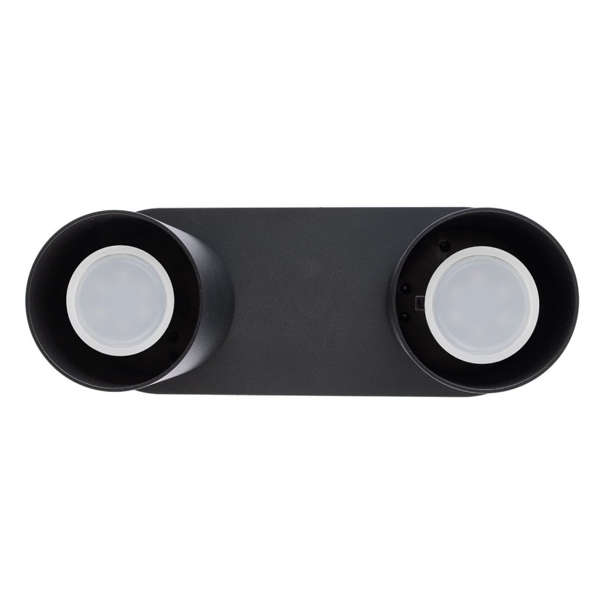 Stropné svietidlo CREEP 2xGU10/25W/230V čierna