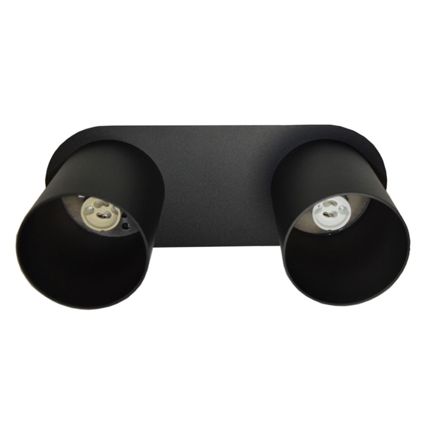 Stropné svietidlo CREEP 2xGU10/25W/230V čierna