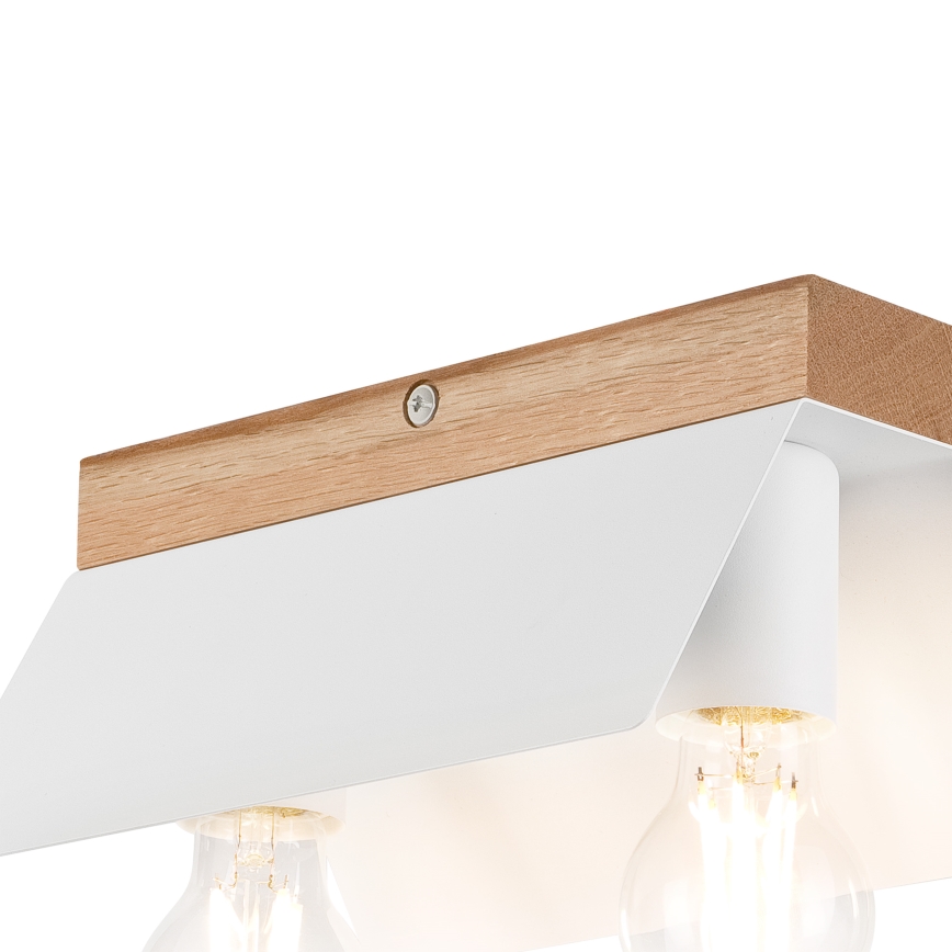 Stropné svietidlo ESME 2xE27/15W/230V biela/dub