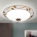 Stropné svietidlo FLEUR 3xE27/60W/230V pr. 50 cm bronz
