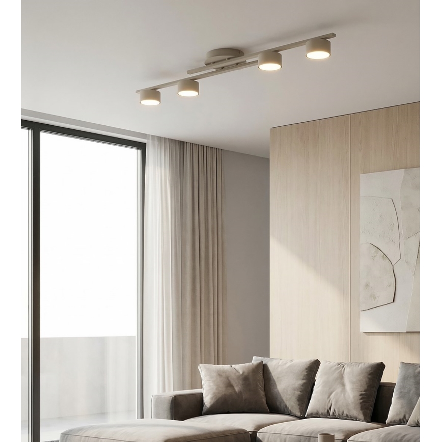 Stropné svietidlo FRAGMENT 4xGX53/12W/230V béžové